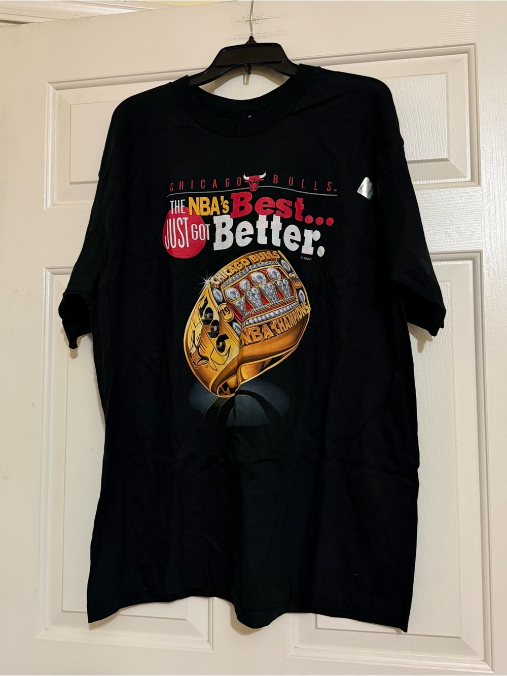 VTG Single Stitch Chicago Bulls Best Got Better 1996 Champions Shirt XL Jordan